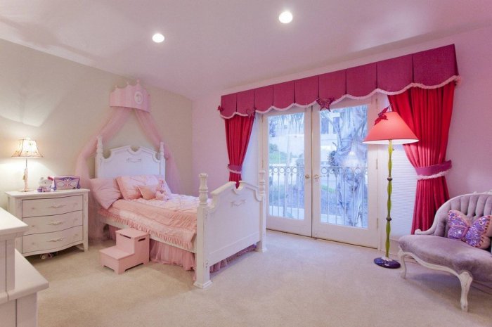 Une chambre rose