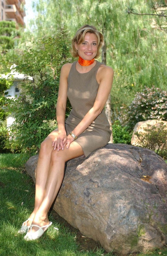 Christine Lemler sous le soleil de Monaco en 2004