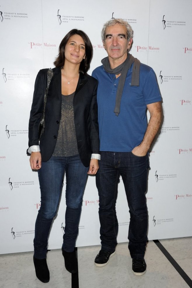 Raymond Domenech et Estelle Denis en 2013