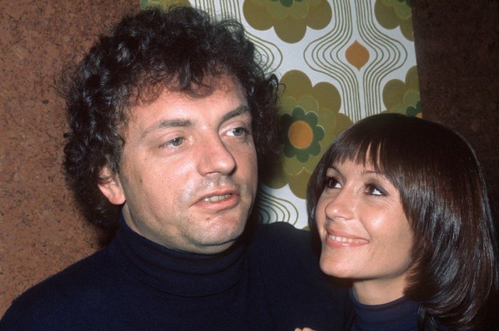 Danièle Évenou et son compagnon Jacques Martin en 1973