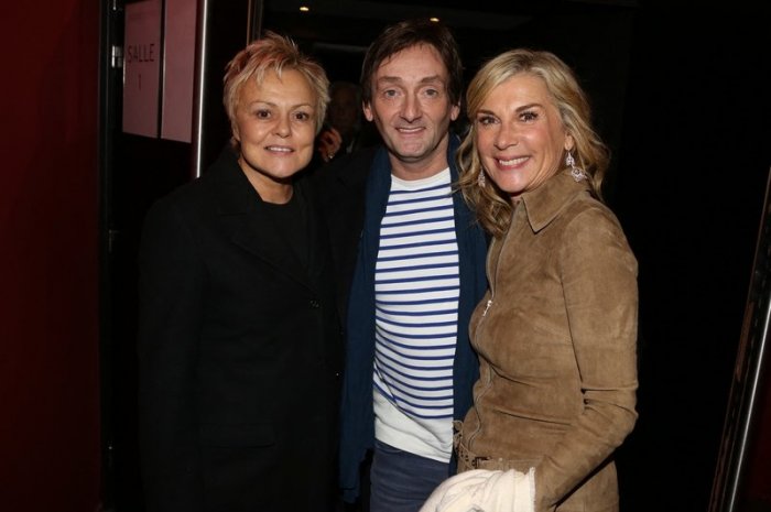 Michèle Laroque et Pierre Palmade en compagnie de Muriel Robin en 2018