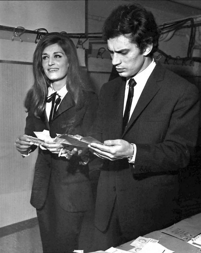 Dalida et Luigi Tenco dans les années 1960