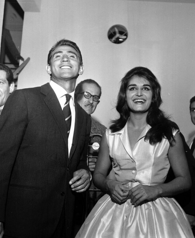 Dalida et Walter Chiari en 1965
