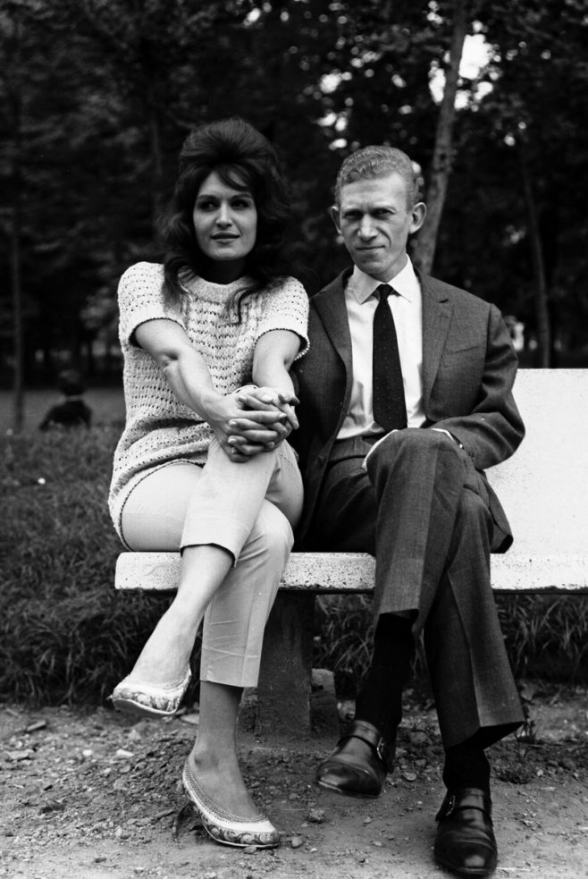 Dalida et son mari Lucien Morisse dans les années 1960