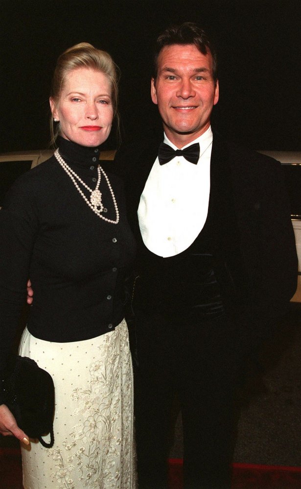 Patrick Swayze et son épouse en 2000