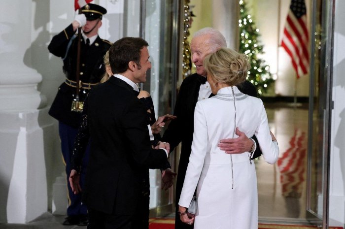 Brigitte et Emmanuel Macron à la Maison-Blanche