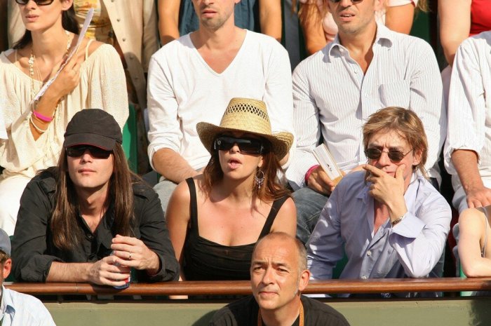 Le couple à Roland-Garros