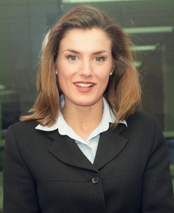 Letizia Ortiz en 1997