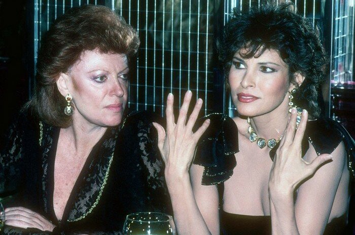 Avec Raquel Welch dans les années 80