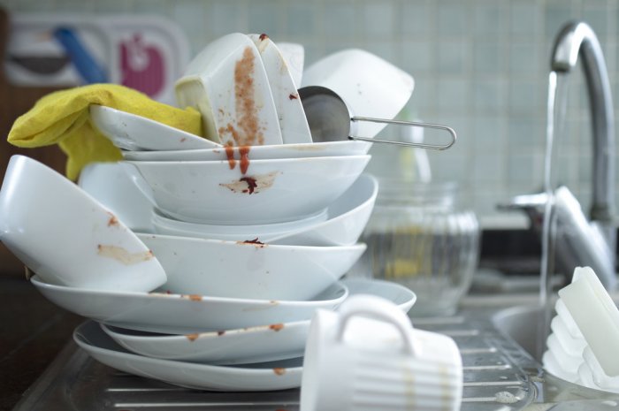 Erreur nÂ° 1 : ne pas jeter les rÃ©sidus de nourriture des assiettes ou casseroles
