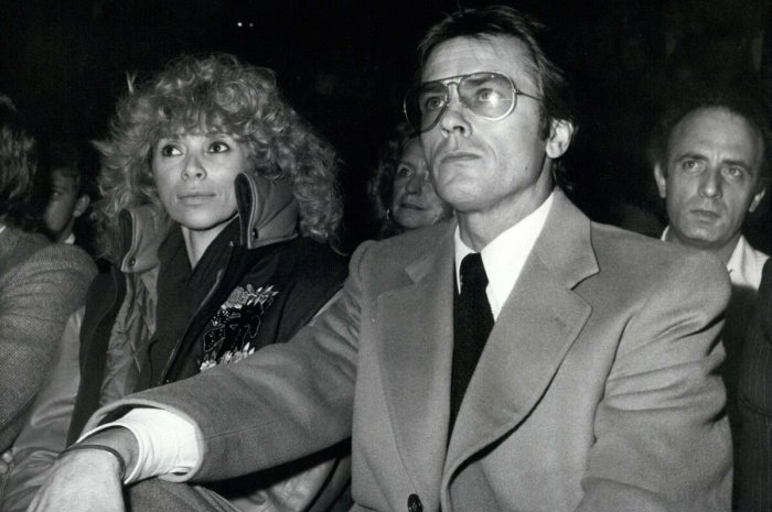 Mireille Darc et Alain Delon en 1981