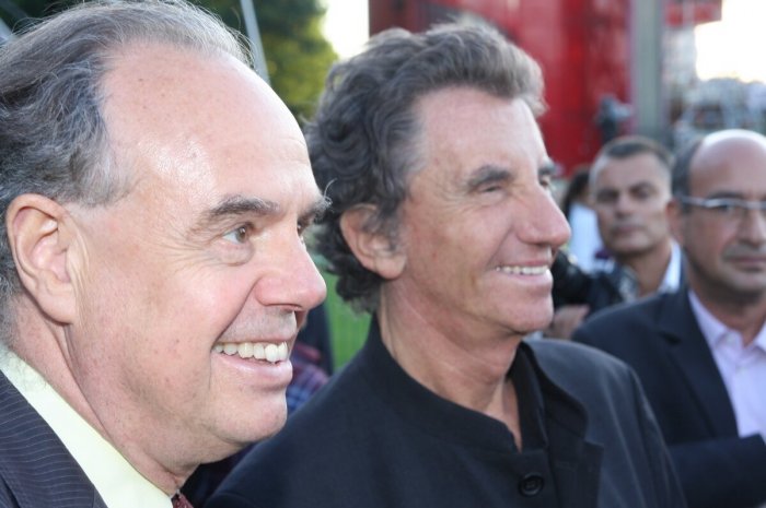 Frédéric Mitterrand et Jack Lang en 2010