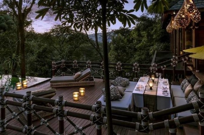 4. L'Explorer's Lodge (Hôtel : Le Four Seasons Tented Camp situé entre le Myanmar, le Laos et la Thaïlande)