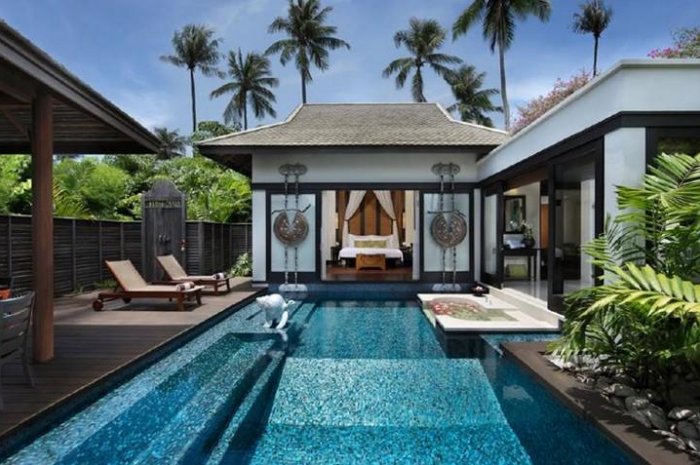 8. La Sala Pool Villa (Hôtel : L'Anantara Mai Khao situé en bordure d'un lagon à côté d'une plage de Phuket)