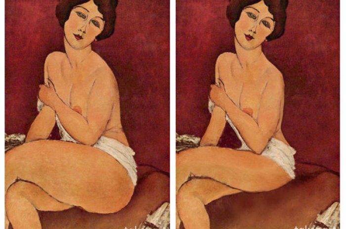 Nu assis sur un divan d'Amedeo Modigliani