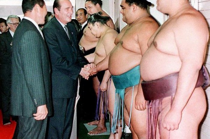 Jacques Chirac : le sumo