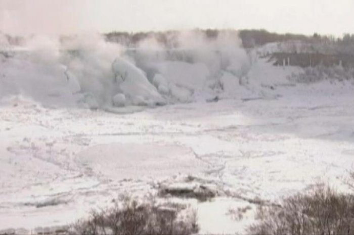Les chutes du Niagara gelées