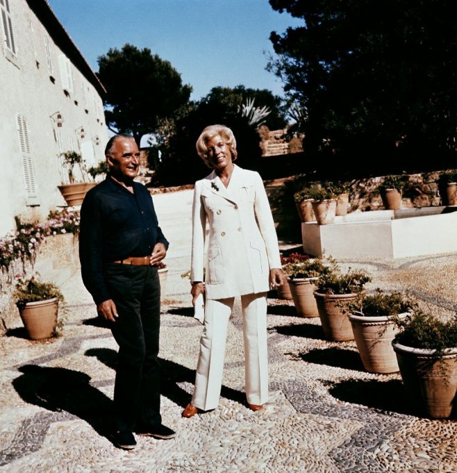 Claude et Georges Pompidou en 1970