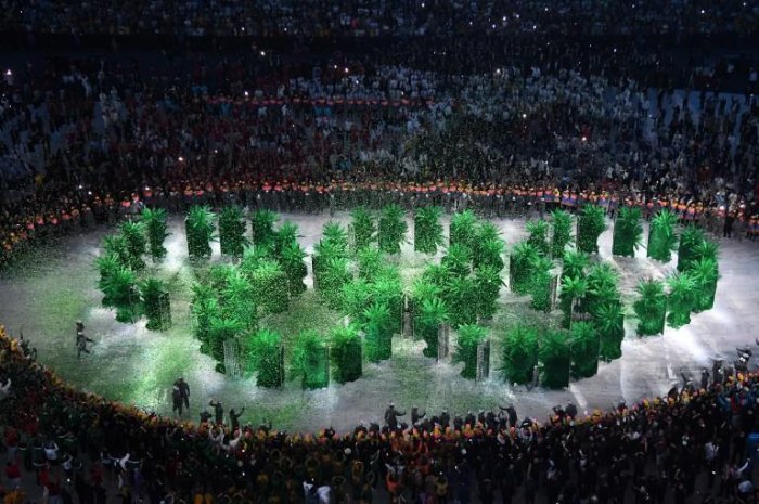 La cérémonie d'ouverture des JO de Rio