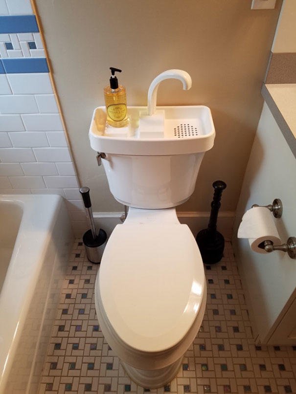 Les WC avec lave-mains intégré