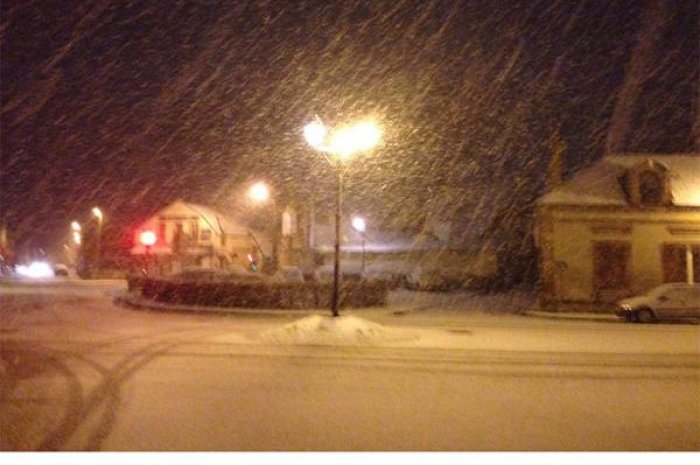 Tempête de neige dans l'Eure