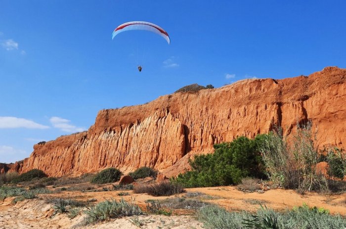 Sauter en parachute à deux en Algarve au Portugal