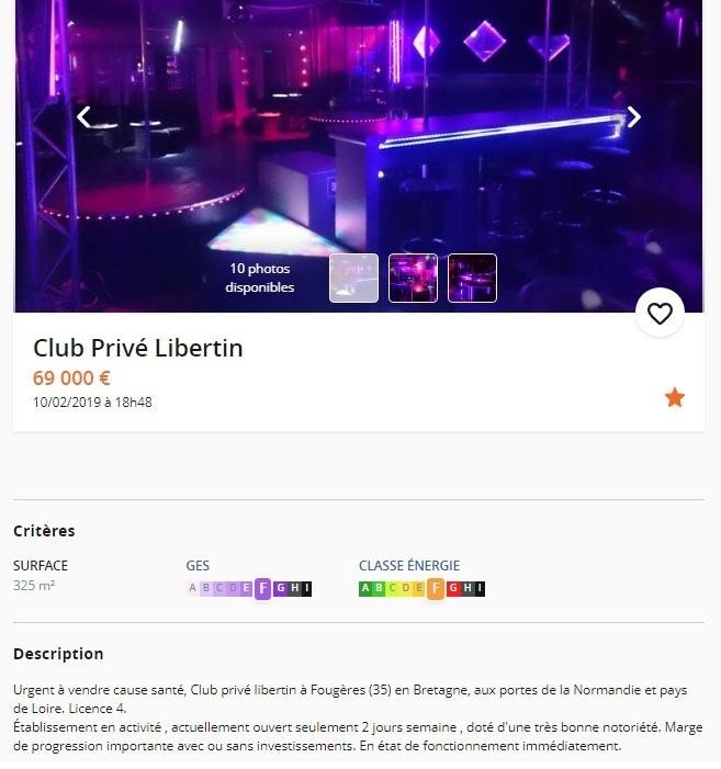 Un club privé libertin