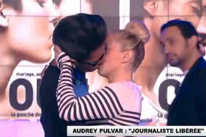 Le baiser d'Audrey Pulvar