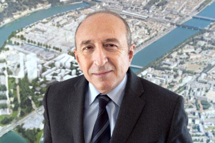 Géreard Collomb, maire PS de Lyon