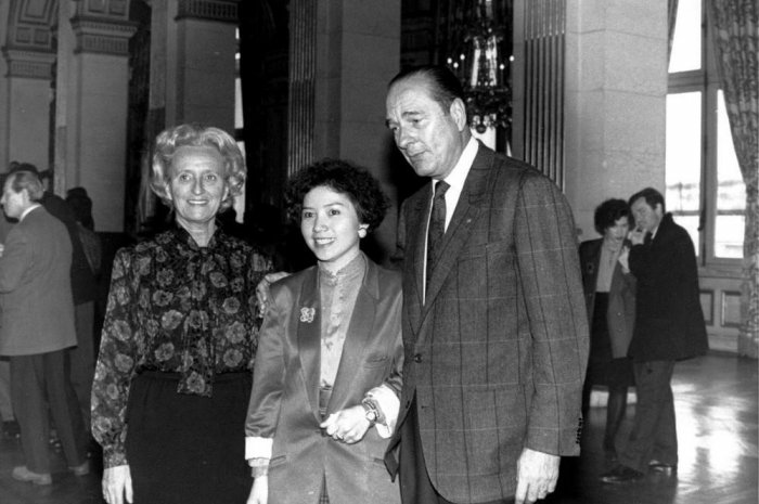 Bernadette Chirac aux côtés de son époux Jacques en 1991
