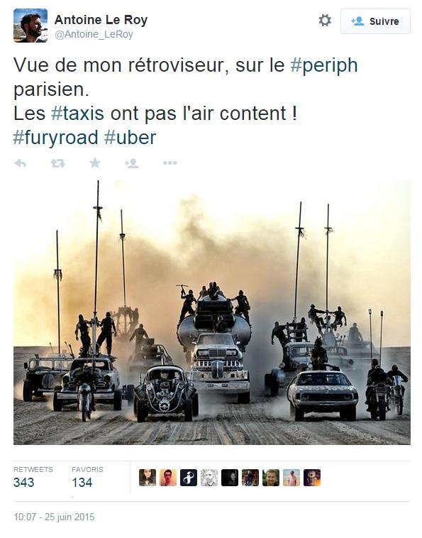 La grève des taxis vue par le film Mad Max