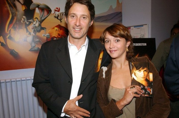 Antoine de Caunes et sa fille Emma en 2004
