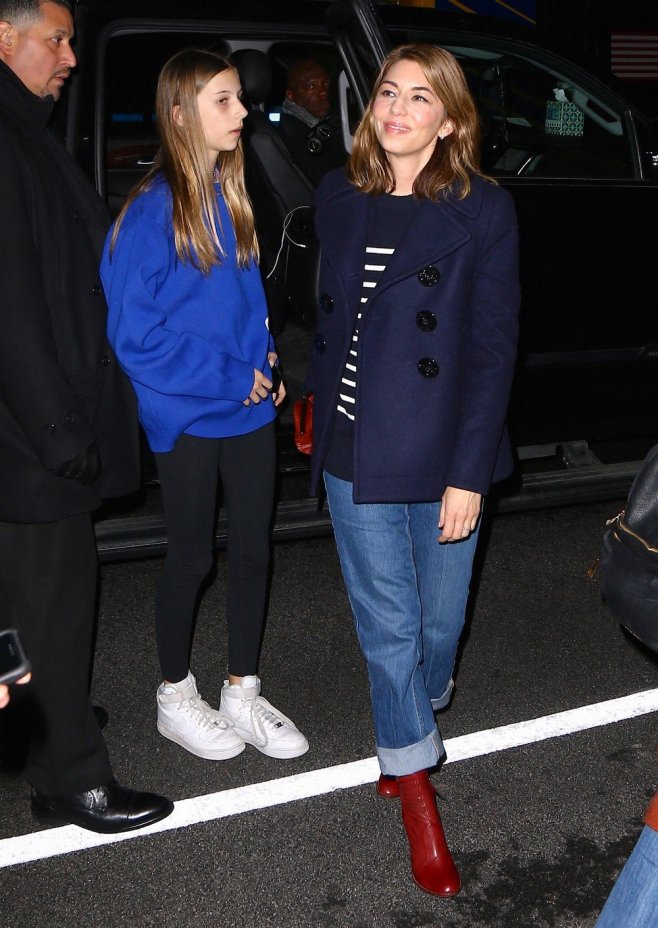Sofia Coppola et sa fille aînée Romy à la Fashion Week de New York