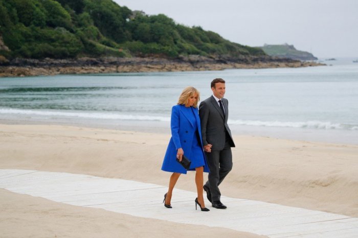 Le couple présidentiel était présent pour le sommet du G7