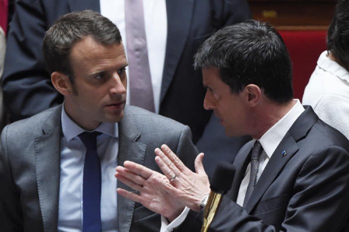 Emmanuel Macron et Manuel Valls, ex aequo (49%)