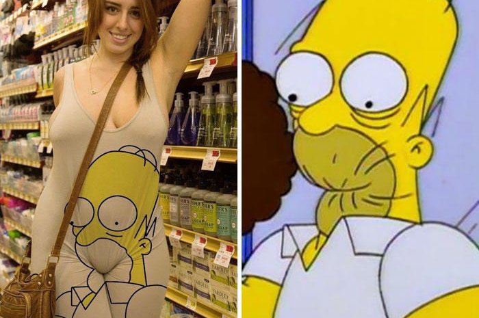Cette jolie demoiselle ou Homer Simpson ?