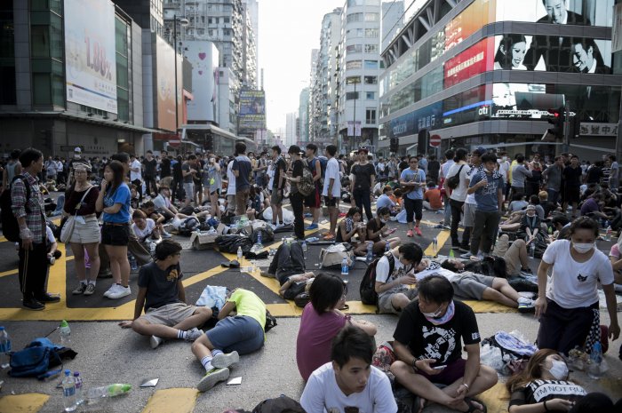 Occupy Central est un mouvement inspiré des "indignés" de 2001