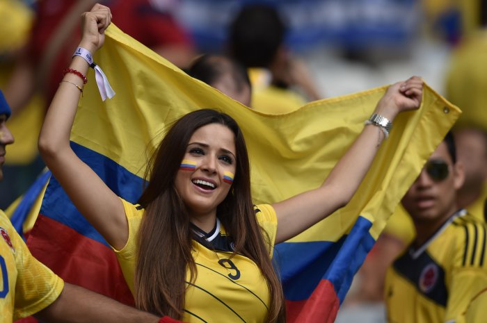 La Colombie et ses jolies supportrices