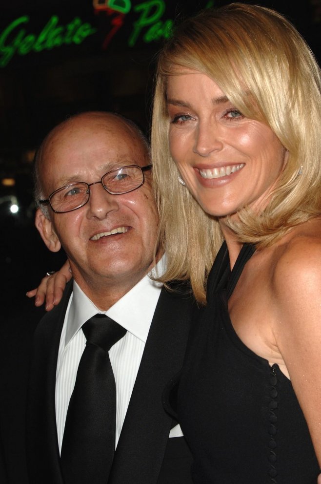 L'actrice Sharon Stone et son père Joe Stone à Los Angeles en 2006