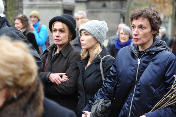 Obsèques de Jaques Rivette : Sandrine Bonnaire et Emmanuelle Béart