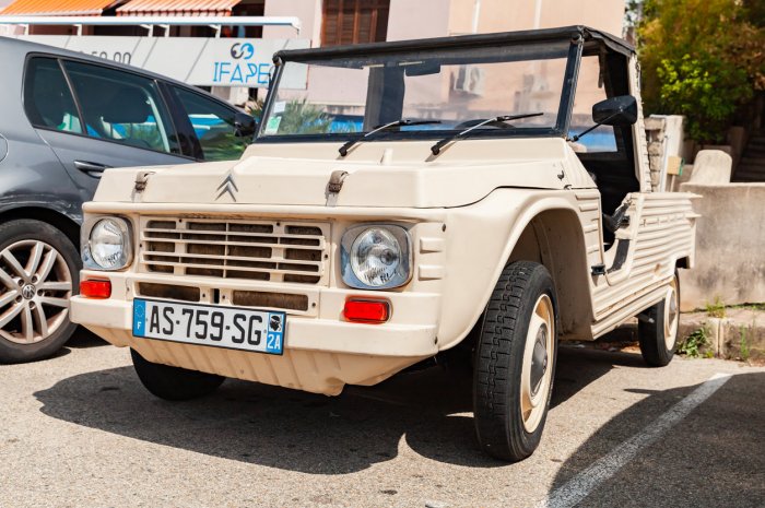 9e. Citroën Mehari – valeur : de 14 000 à 18 000 euros