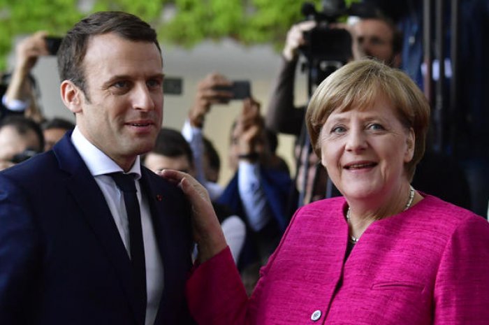 Angela Merkel et Emmanuel Macron en 2017