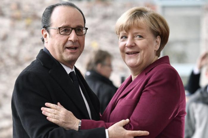 Angela Merkel et François Hollande en 2016