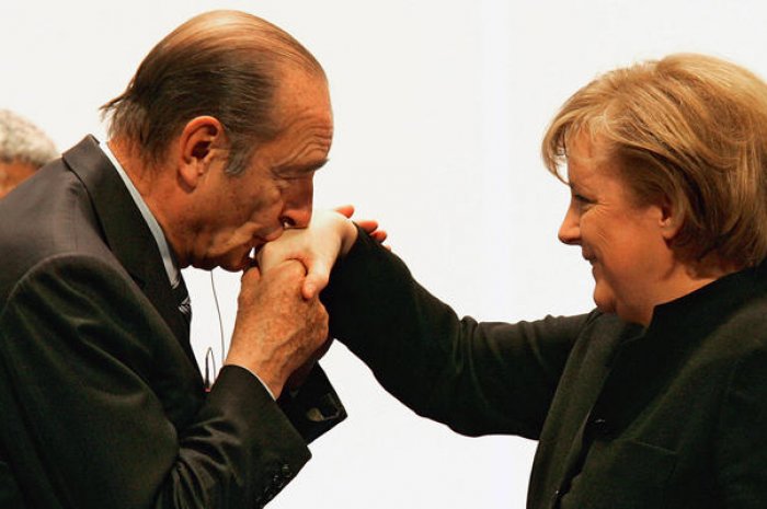 Angela Merkel et Jacques Chirac en 2007