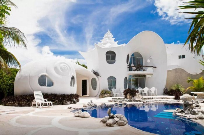 2 - The Seashell House, Casa Caracol (Mexique)