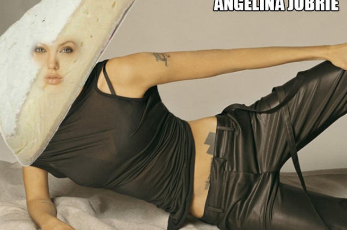 Angelina Jolie + brie = Angelina Jobrie