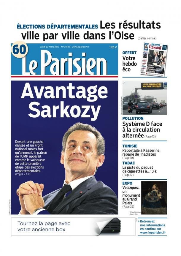 Le Parisien : "Avantage Sarkozy"
