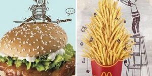 McDonald's s'amuse à mettre en scène ses produits dans des dessins amusants