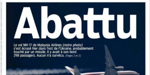 Vol MH17 : les Unes de la presse française 