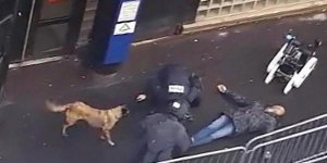 Paris : images après l'attaque du commissariat de Barbès 